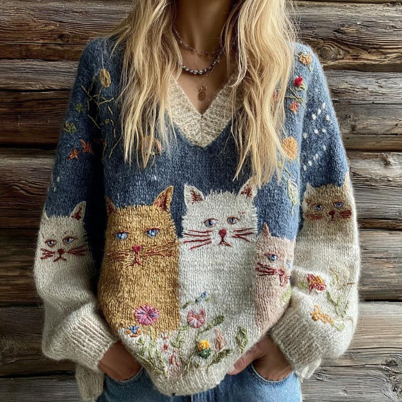 Damen S Lockerer Fauler Pullover für Herbst Winter