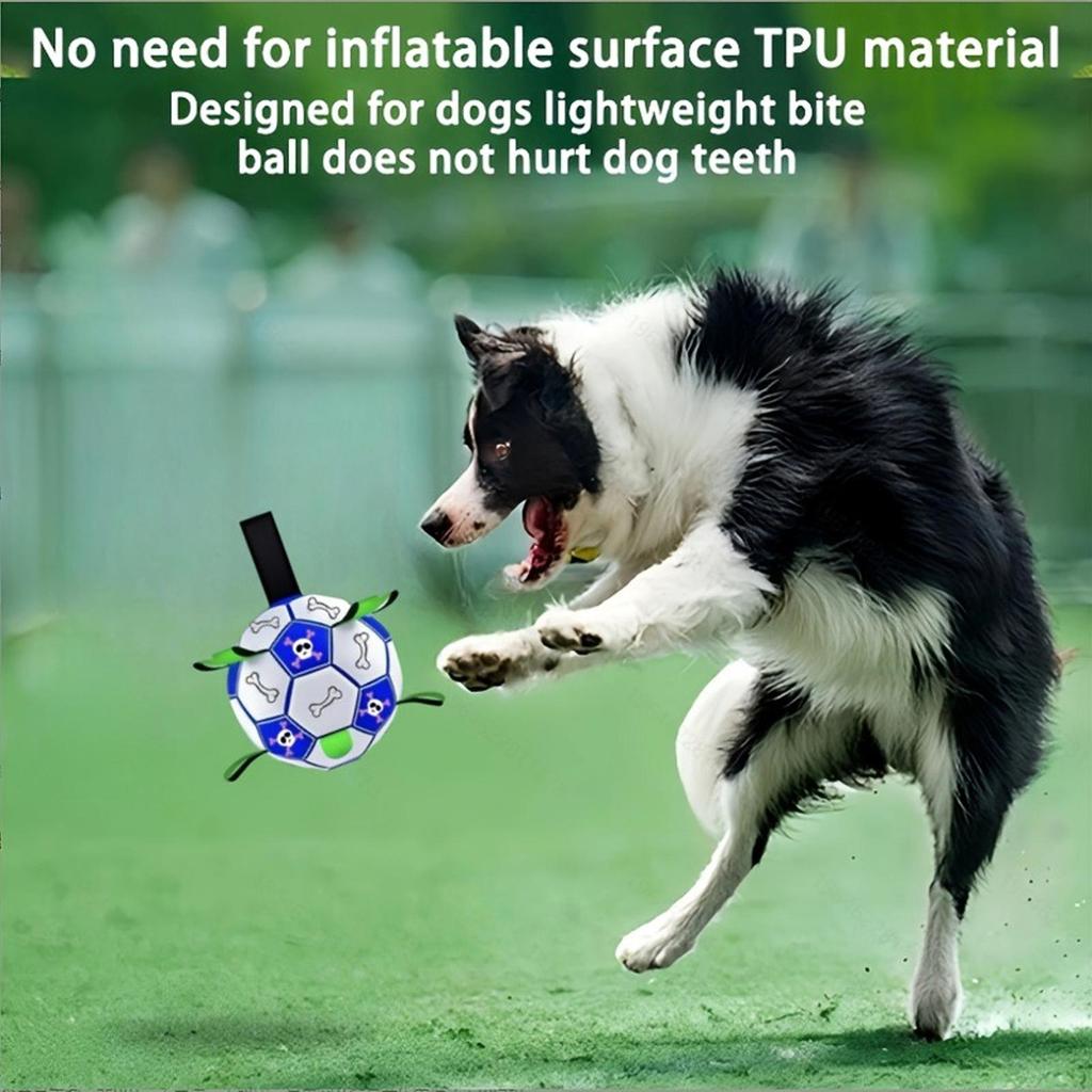 Dog Toy Ball Outdoor Dog Training Toy Soccer Ball Smallto Large Animals Tug Of War Companion For Backyard Lawn Yard Beach Garden