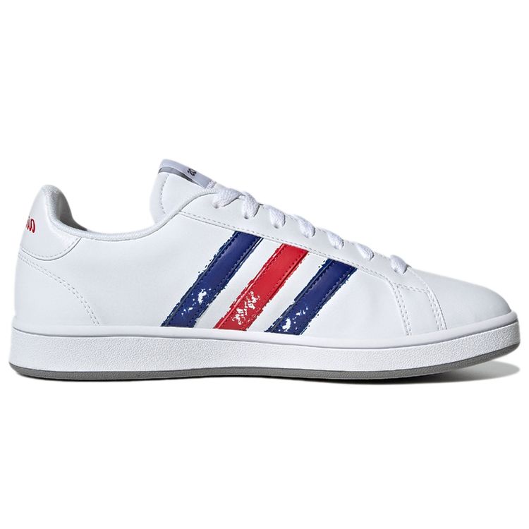 Adidas Grand Court Base Beyond Paint Stroke - White Royal Scarlet Men Sneakers Cloud-White Royal-Blue GX5761