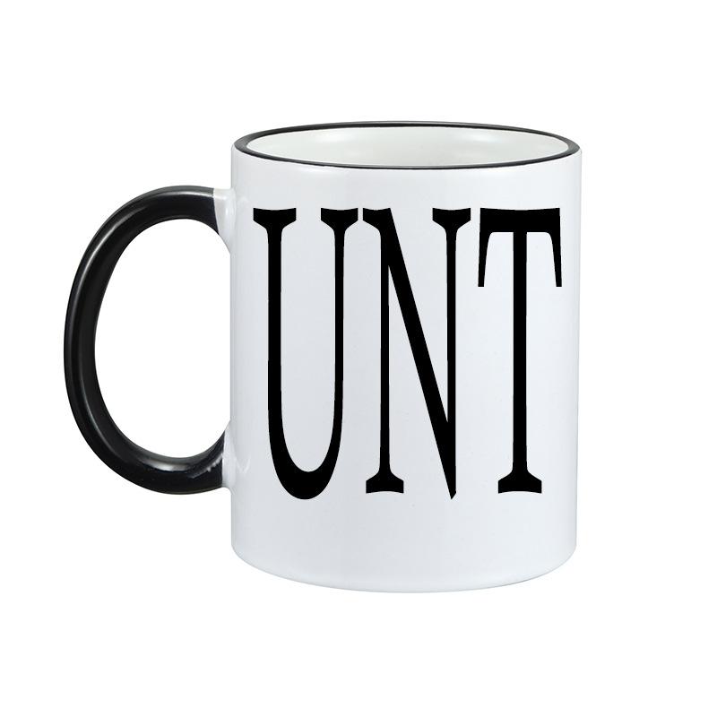 Ceramic Coffee Mug Water Cup Ock Valentine'S Day Gift Unt Letter Coffee Mug