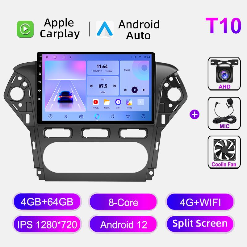 For Ford Mondeo 4 2011-2013 Car Radio GPS Navigation Android Auto Stereo Video Multimedia Player Carplay Head Unit Autoradio