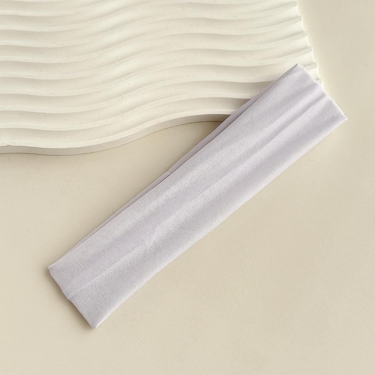 

1Pc Unisex Solid Color Sweat-Absorbent, Soft, Breathable Simple Hair Tie Suitable for Fitness, Running, Yoga, High Elasticity Sports Headband