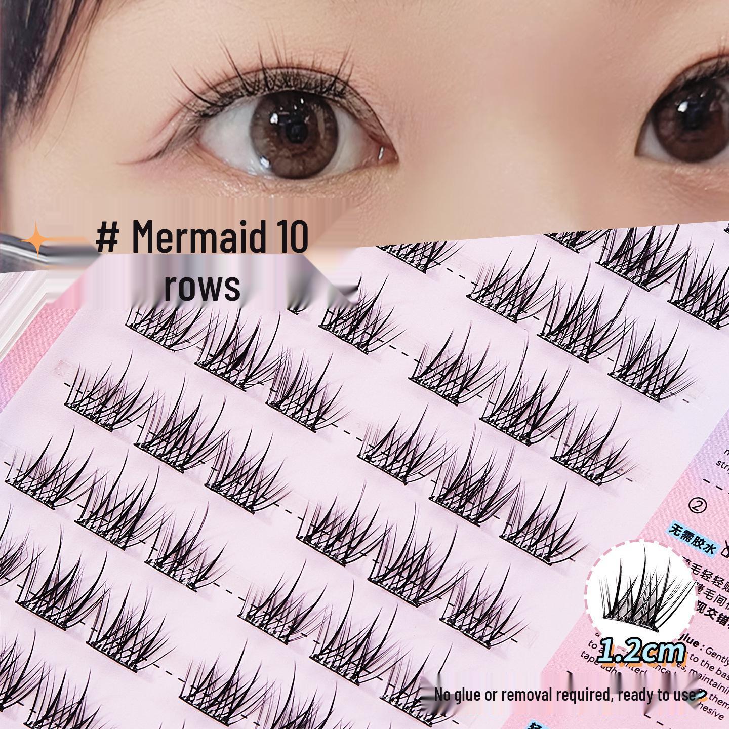 JONBOS Self-Adhesive Natural Mermaid Snow Velvet False Eyelashes