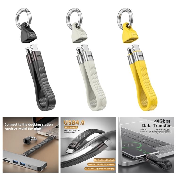 Advanced USB4 Cable with PD240W Quick Charging and 40Gbps Fast Speed Data Transfer 8K Video Supported
