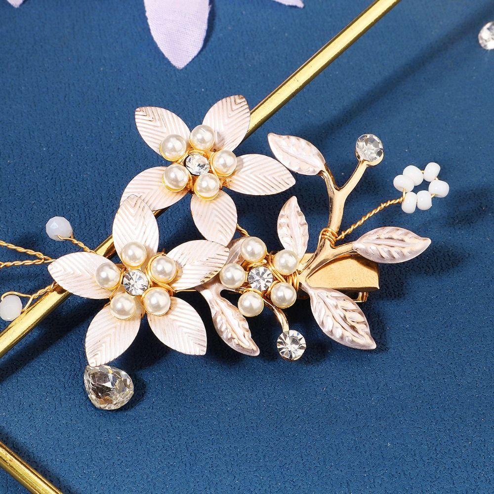 

Elegant Hairpins Handmade Pearl Flower Barrettes Fashion Hair Clips Hair Accessories