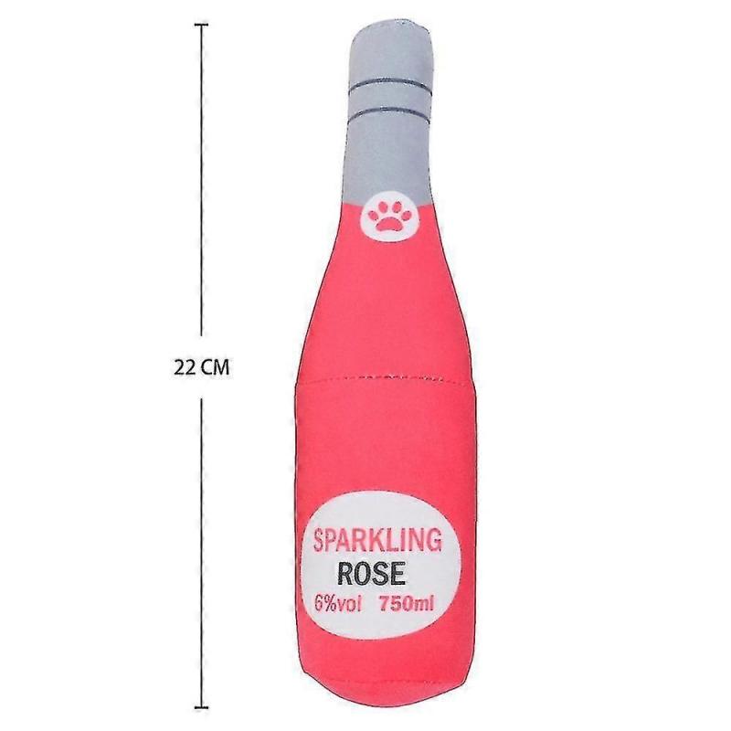 22cm Bottle Plush Stuffed Squeaky Sound Pet Toy for Dogs