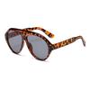 Fashionable Large-frame Pilot Sunglasses With Sun Protection And Retro Vibe-blocking Uv Protection Glasses 3084