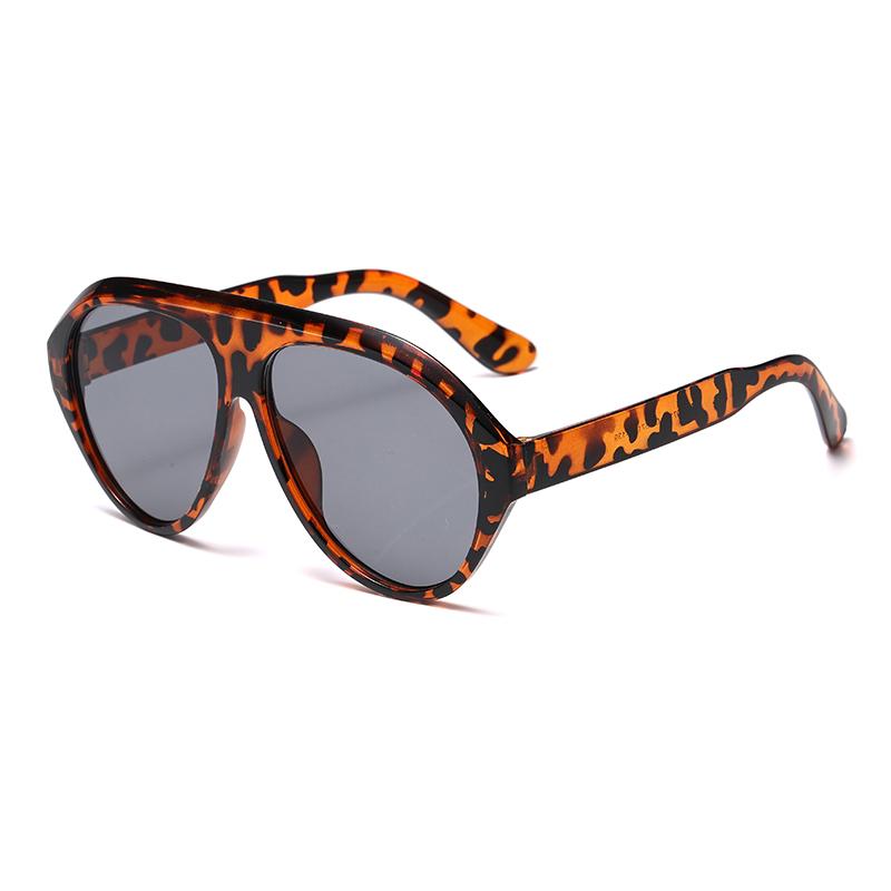 Fashionable Large-frame Pilot Sunglasses With Sun Protection And Retro Vibe-blocking Uv Protection Glasses 3084