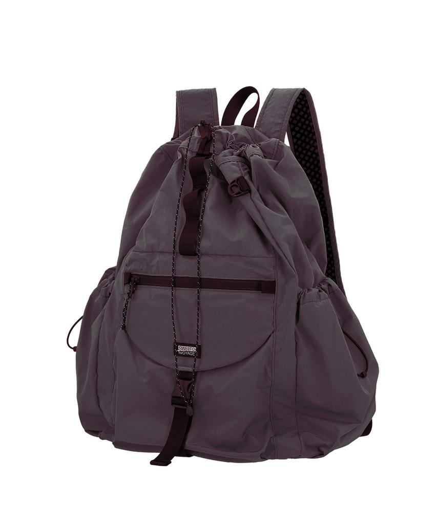 Sweetch Voyager Drawstring Backpack 002 S Grape Gray