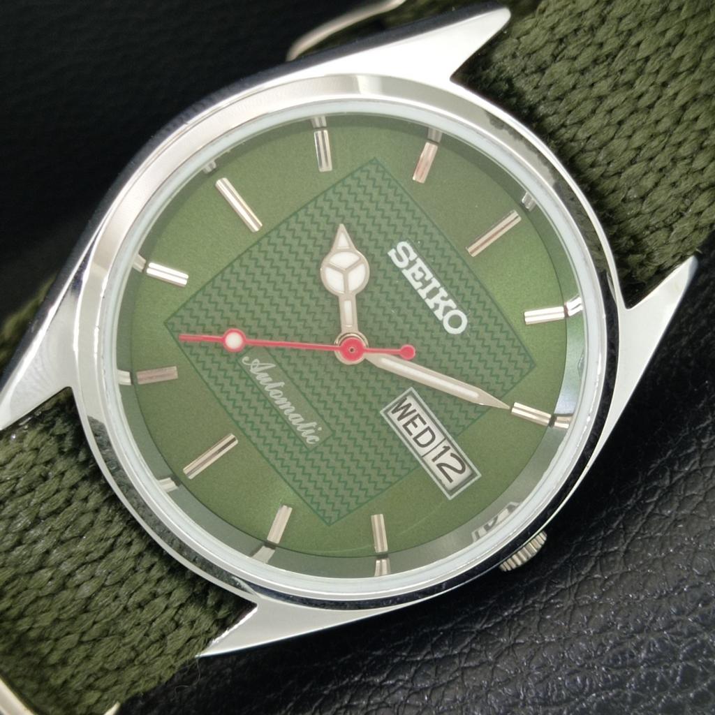 ОТРЕСТАВРИРОВАННЫЕ ВИНТАЖНЫЕ МУЖСКИЕ АВТОМАТИЧЕСКИЕ ЧАСЫ SEIKO 6309A ЯПОНИЯ ЗЕЛЕНЫЙ ЦИФЕРБЛАТ a443213-1