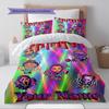 Name Custom Horror Movies Pattern Bedding Set Quilt Cover Pillowcase Home Decor Gift (1 * Duvet Cover + 2 * Pillowcase, Without Core)