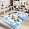 1PC Bear Moon Non-Slip Floor Carpet Compatible for Office&Living Room&Bedroom&Dining Room - Flat-Weave Machine-W324