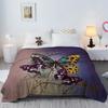 Broken Butterfly Printed Throw Blanket Plush Fluffy Flannel Fleece Blanket Soft Throws for Sofa Couch and Bed