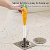 Kitchen Sink Cleaning Tools Wall-Mounted Garbage Clip Tweezers Pipe Hair Cleaning Tool Cute Radish Bathroom Sink Hair Clips
