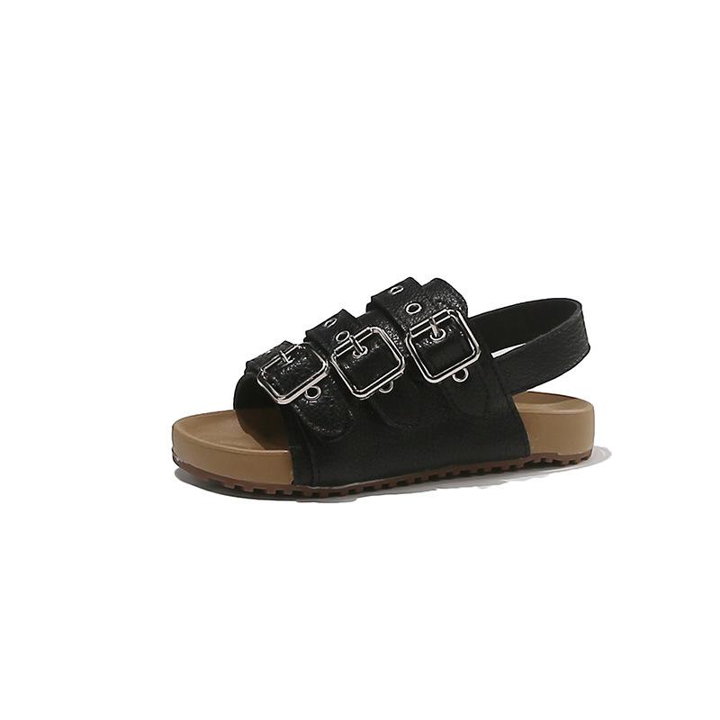 Punk Outdoor Summer Children's Platform Sandals Trendy Rivets Buckle Beach Shoes Boy Non-Slip Girls Casual Wading Sandals J03314