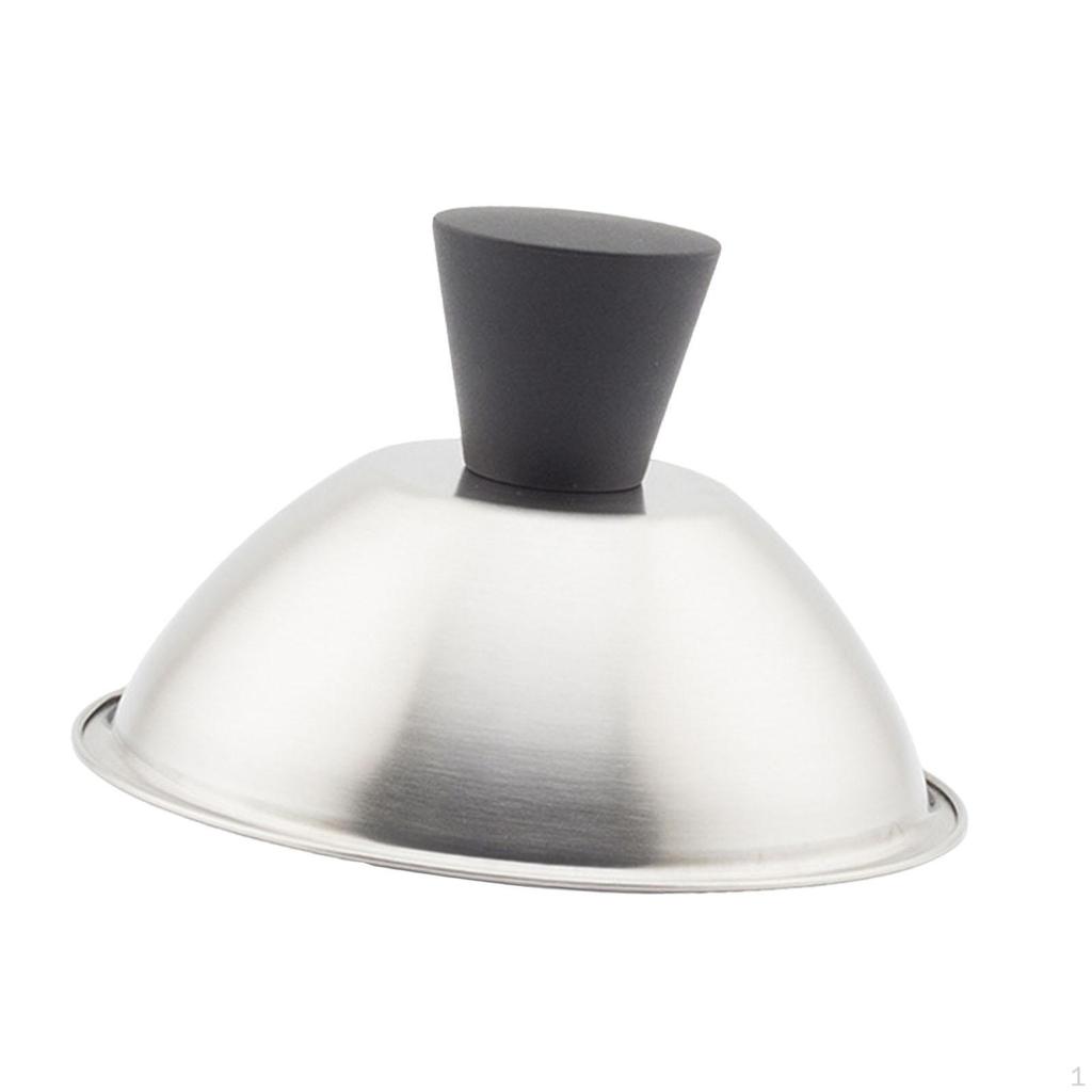 Överlägg för pensling Smältkupa för ost Anti-skållningshandtag Kraftigt Grillock Hamburgare för