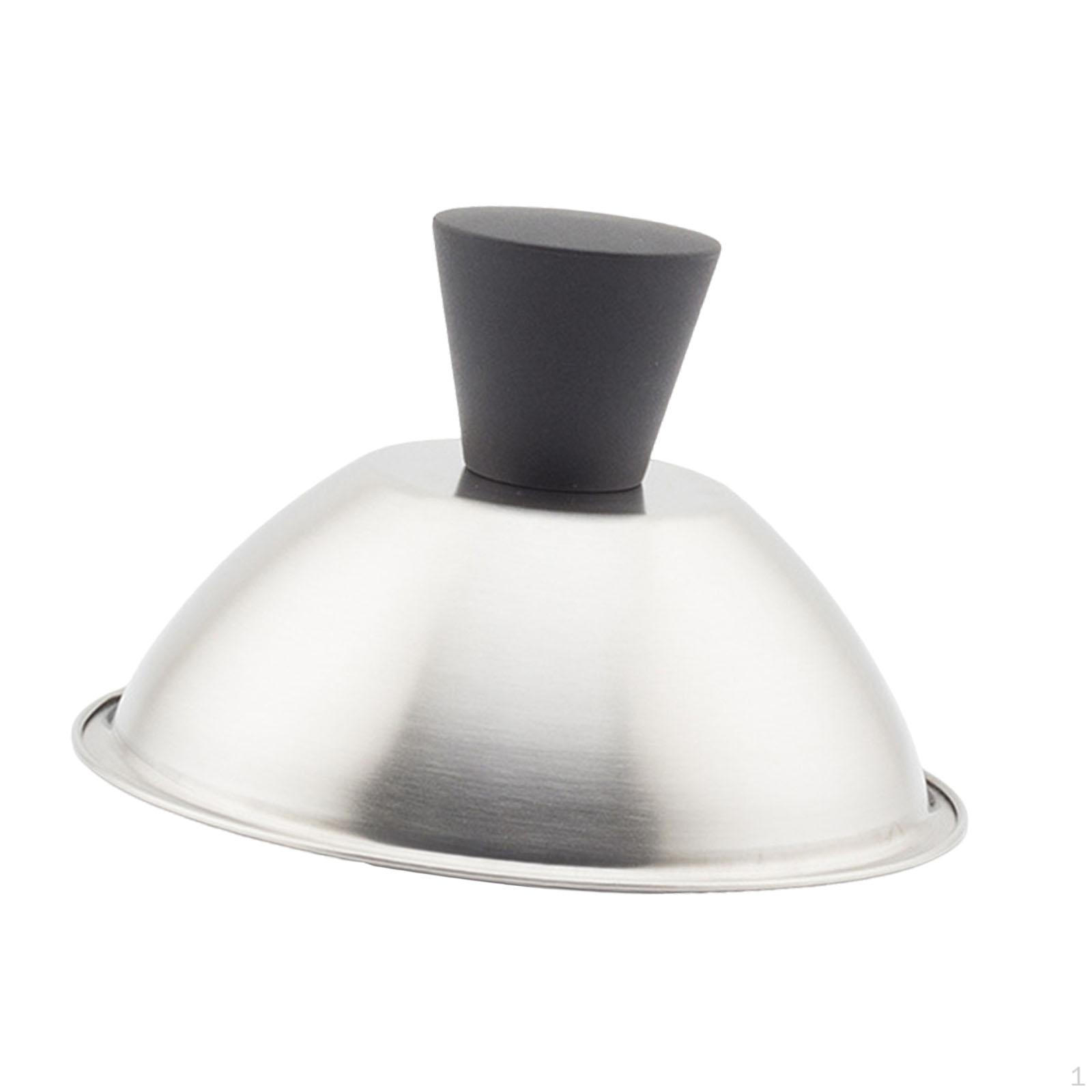 

Крышка для смазывания Купол для плавления сыра Ручка против ожогов Сверхпрочная крышка для гриля Бургер для 13.5cm