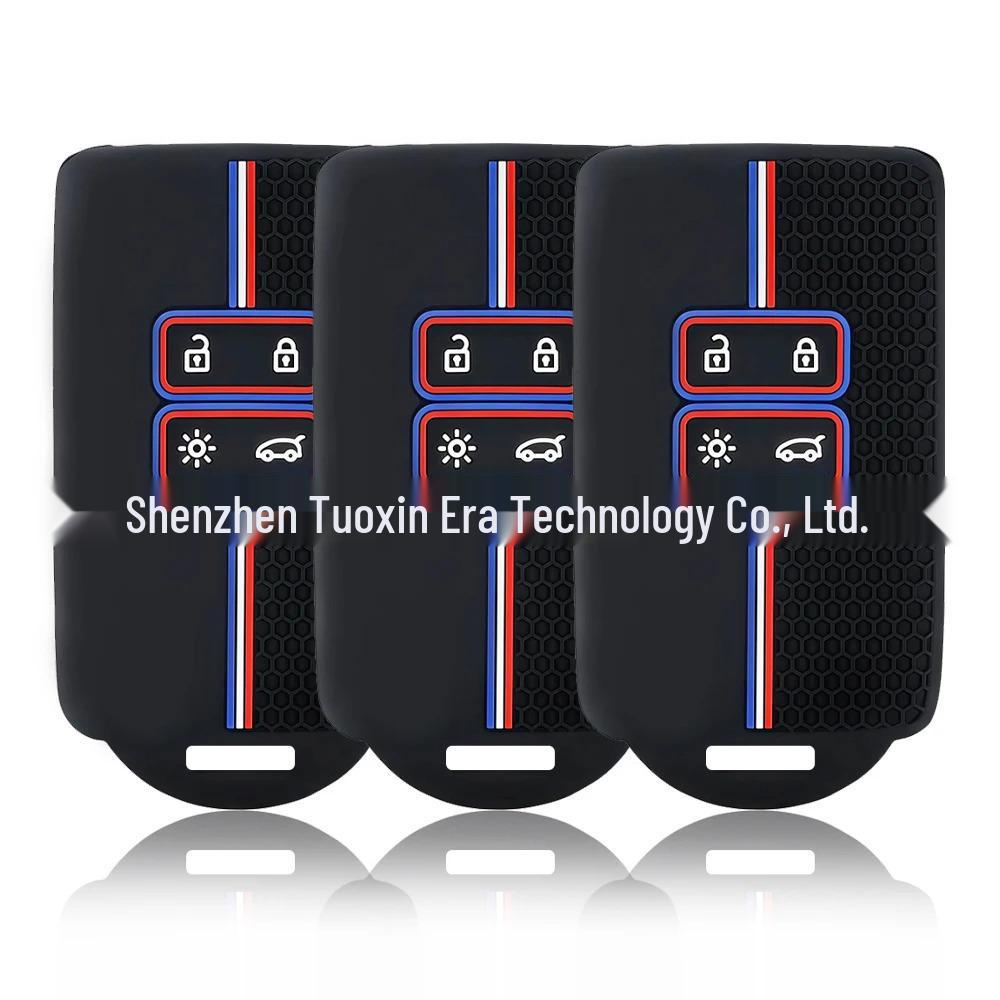 Suzuki 4-Button Remote Key Silicone Cover for SX4, Vitara, Swift, Jimny - Honeycomb Pattern чёрный