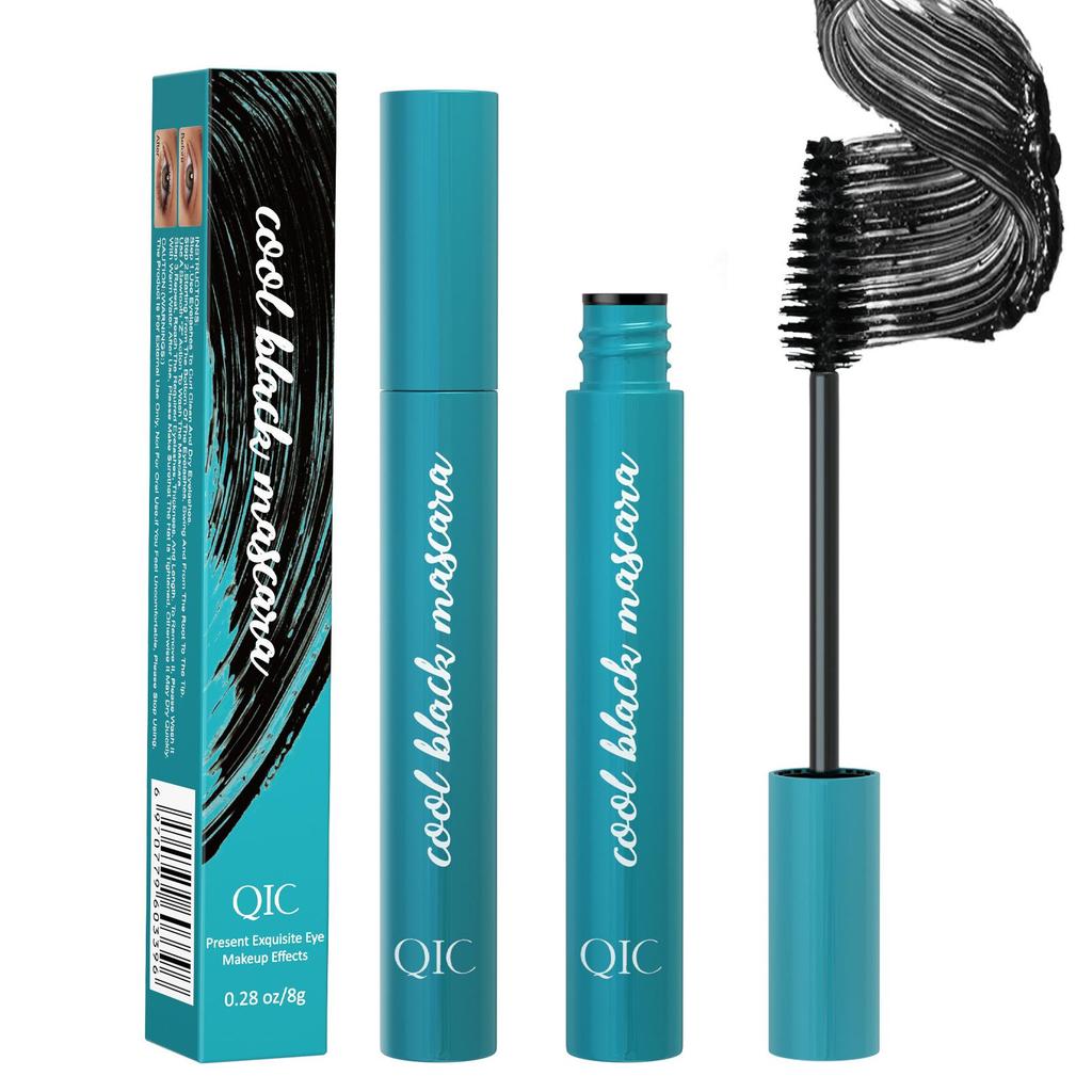 QIC green box mascara, slender, dense, curled and shaped without smudging mascara