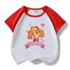 Paw Patrol Girls' Stylish Summer Outfit Set – 2022 Fashionable Short-Sleeve Two-Piece for Small & Medium Children