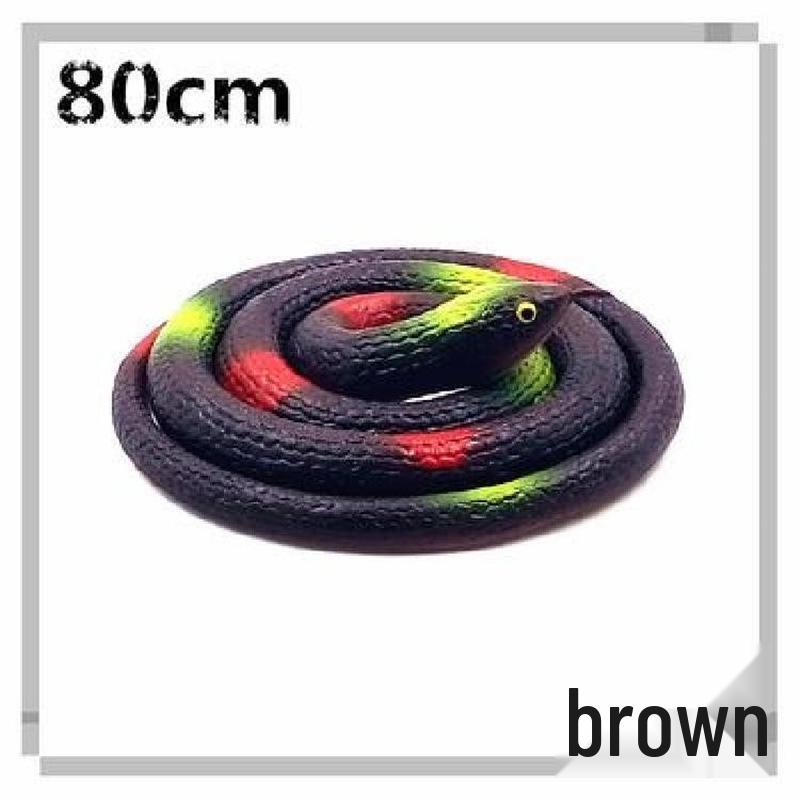 Children's Large Soft Rubber Green Snake Prank Toy Model