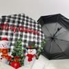 1pc Christmas Snowmen Decorative Placemat Umbrella with Plastic Handle,Suitable for All Seasons Home Travel Outdoor UmbrellaDD250