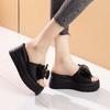 Women Fashion Thick Sole Home Platform Slippers Summer Clogs Elevated Thick-soled Slides Shoes Damen Non Slip Flip Flops Sandals