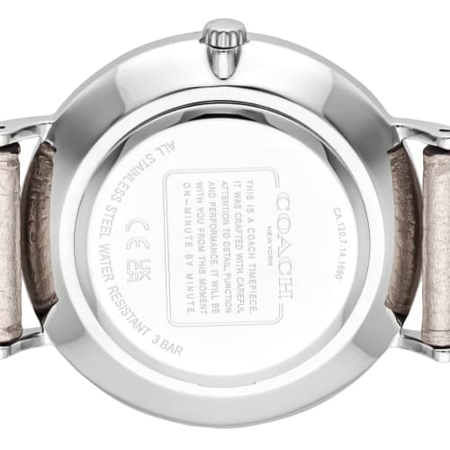 Coach PERRY Champagne Gold Dial Stainless Steel Quartz 36mm Watch 14503853 Women's Gold