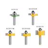 T-Shaped Woodworking Slotting & Grooving Cutter Head: 8-Pattern Black, Green, Yellow for Milling & Engraving Machines