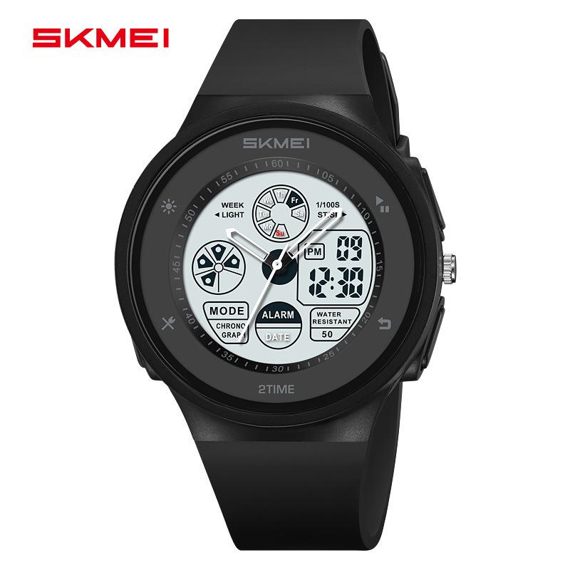 Fashion Versatile Men's Electronic Watch Multifunctional Outdoor Sports Electronic Watch Student Luminous Waterproof Watch