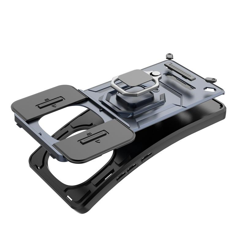 Armor Shockproof Case For Xiaomi Redmi Note 14 Pro 5G 4G 14Pro Plus 14C A3 Poco C75 X7 Cover Lens Protect Ring Stand Funda Coque