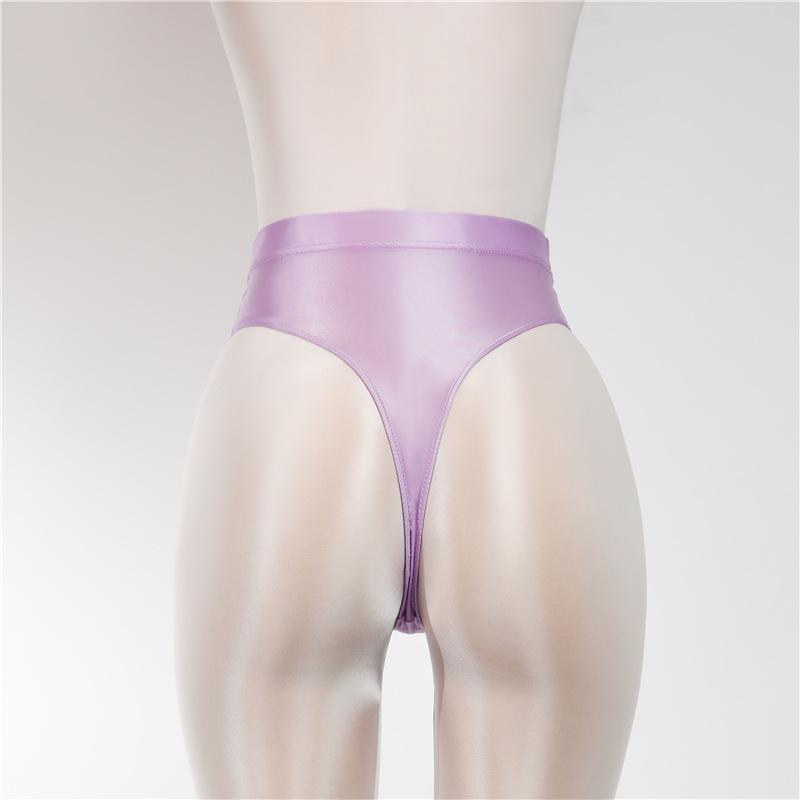 High Waist Sheer Thong: Sexy European and American Women's T-back 7055