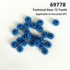 Rainbow Pig MOC Particles 69778 High-Tech Gear 12 Tooth For Ferraried SP3 Building Blocks Parts DIY Educational Compatible Toys