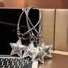 Versatile Silver Star Pendant: Mobile Phone Lanyard & Keychain Accessory