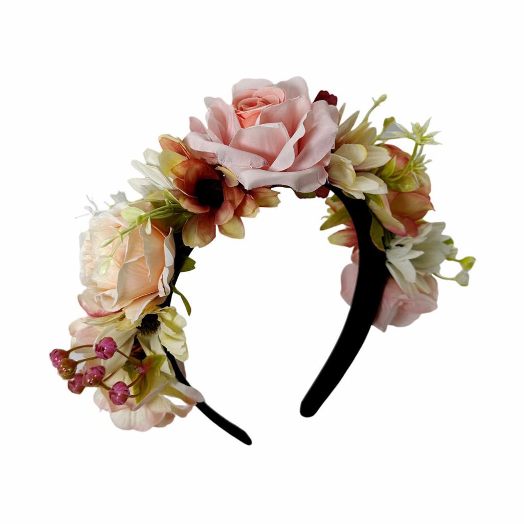 New simulated flower headband Hawaiian bohemian vacation party photo headgear