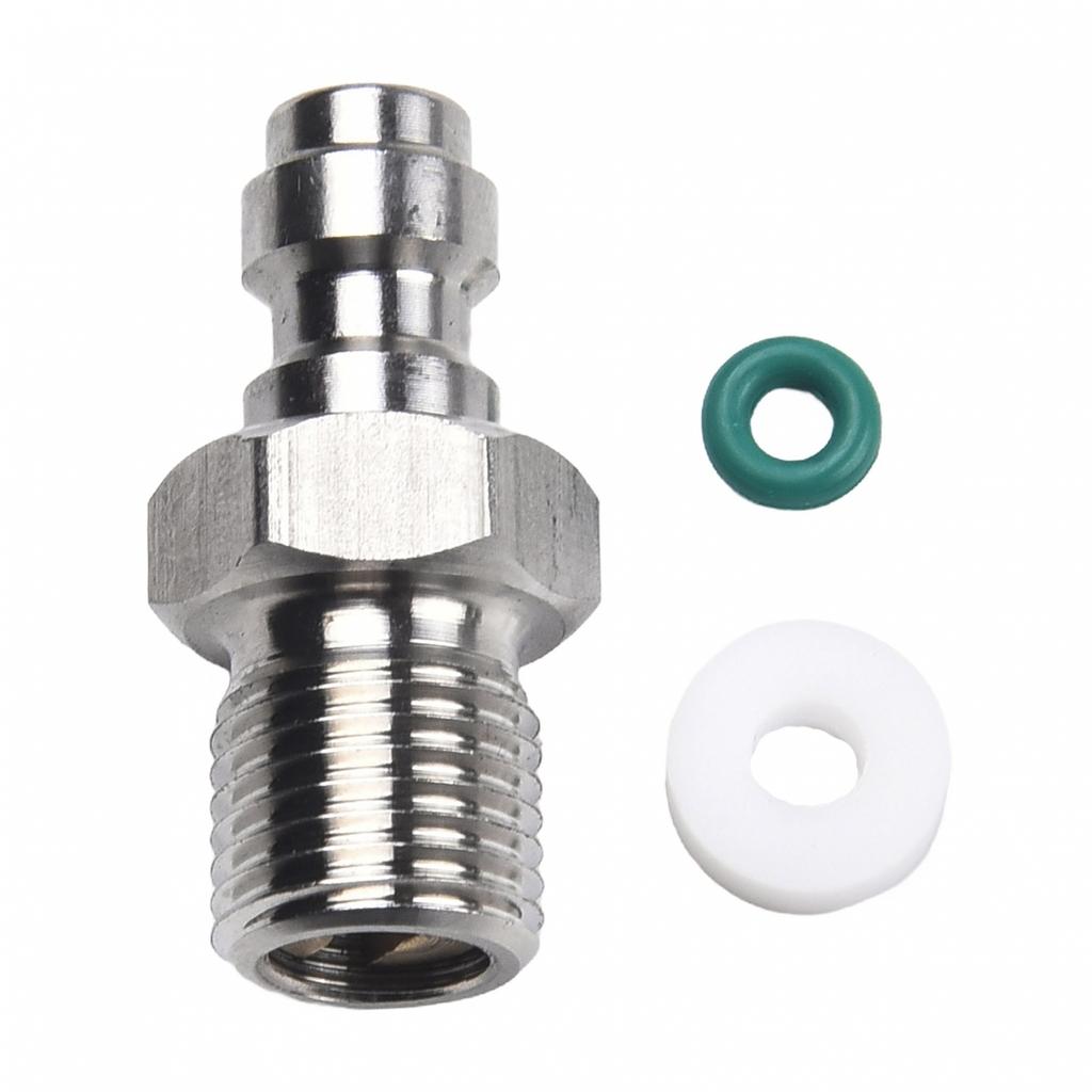 8mm Rychlospojka Nerezový Vnější Ventil pro Plnicí Trysku Vzduchové Hadice