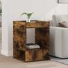 Side Table Smoked Oak 40 X 40 X 56 Cm Engineered Wood