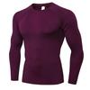 Workout-T-Shirt für Herren, langärmelig, Kompressionsshirts, cooles, schnelltrocknendes Sportunterhemd, Baselayer, Athletic Gym-T-Shirt