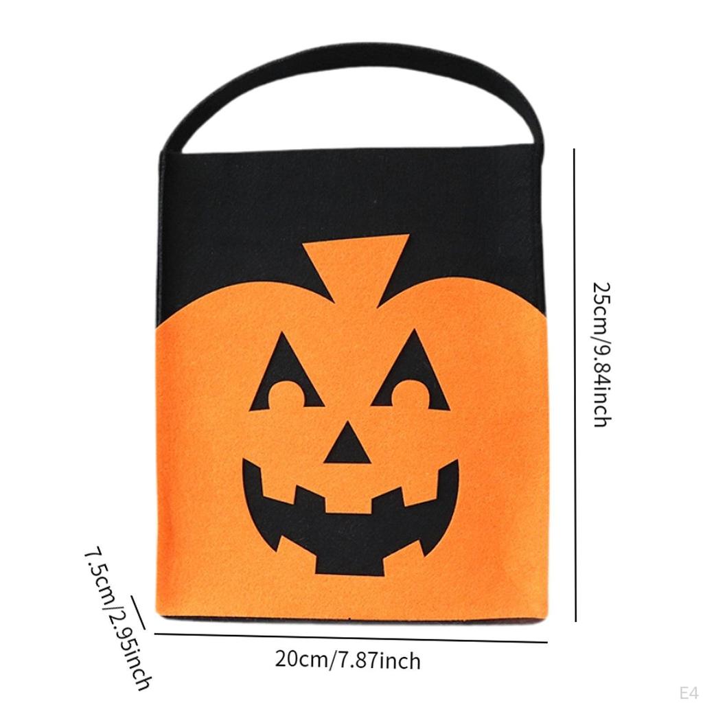 Halloween Gift Bag, Reusable And Versatile Candy Felt Tote Bag for Shopping, Party, Holiday