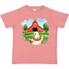 Inktastic Chicken On A Farm Toddler T-Shirt Chic Cute Red Barn Child Preschooler