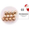 12PCS High-quality Plastic Christmas Ball Set 9 Colors Suspensable Xmas Ornament Ball 4cm Xmas Baubles Scene Supplies