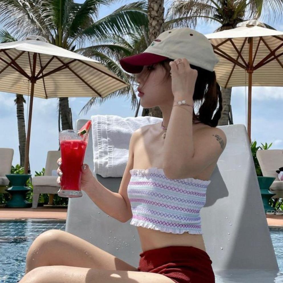 

2024 Women s Sexy Slimming Korean Bikini Swimwear M