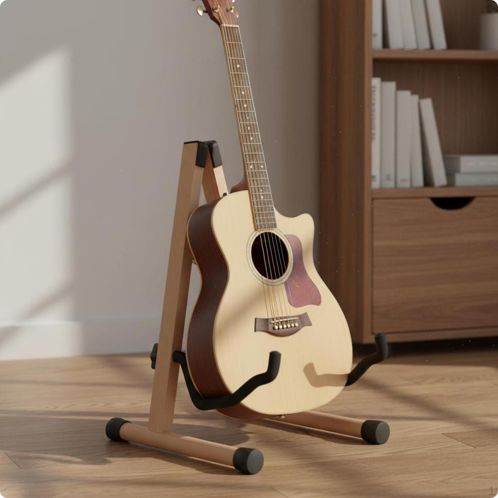 Supporto per Chitarra a V in Legno Universale Stabile Supporto per Strumento Musicale