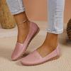 Plus Size Stitching Laser Women's Flat Loafers