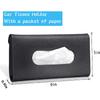 2 PCS Car Tissue Holder Sun Visor Napkin Holder With Tissue Refill Car Mask Holder PU Leather Tissue Box Tissue Box Holder Hanging Tissue Holder Mask