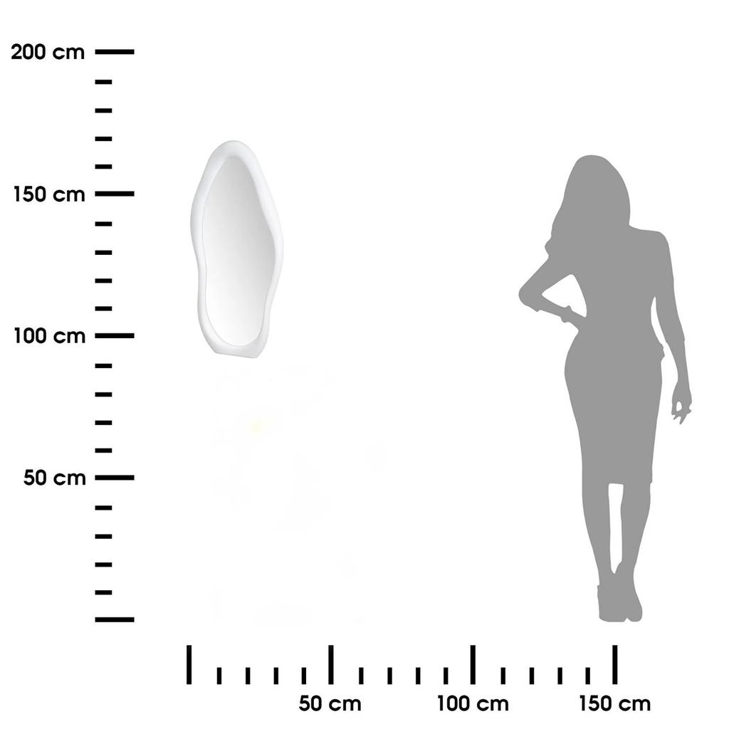 Lustro Ścienne O Nieregularnym Kształcie 75 Cm