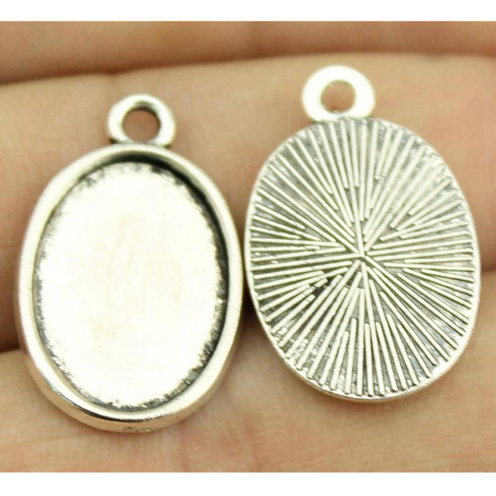 Owalna szklana baza kaboszonowa, oprawa, ramka pasująca 18x25mm 13x18mm, akcesoria, części, męska biżuteria, masywna, oryginalna dla Ciebie