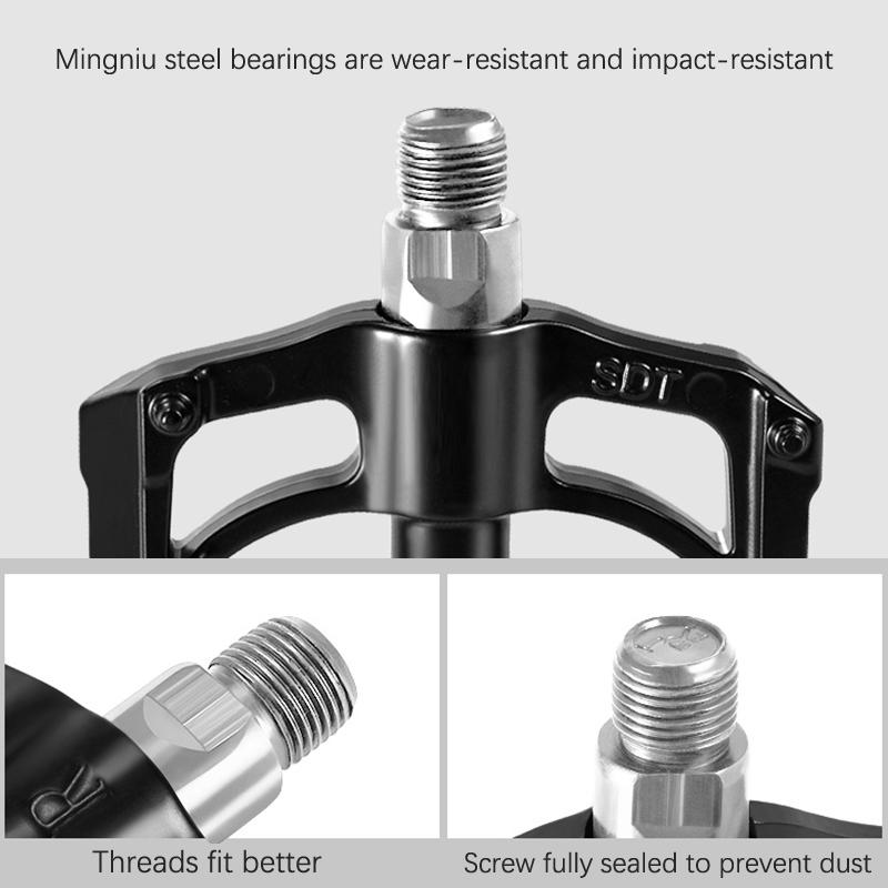 Mountain Bike Pedals Pedals Aluminum Alloy Bearings Pedals, Bicycles Road Bike Riding Accessories