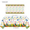 Building Block Children's Outdoor Birthday Decoration Tableware Paper Cup Plate Napkin Cake Topper Blowout Gift Bag Party Favors