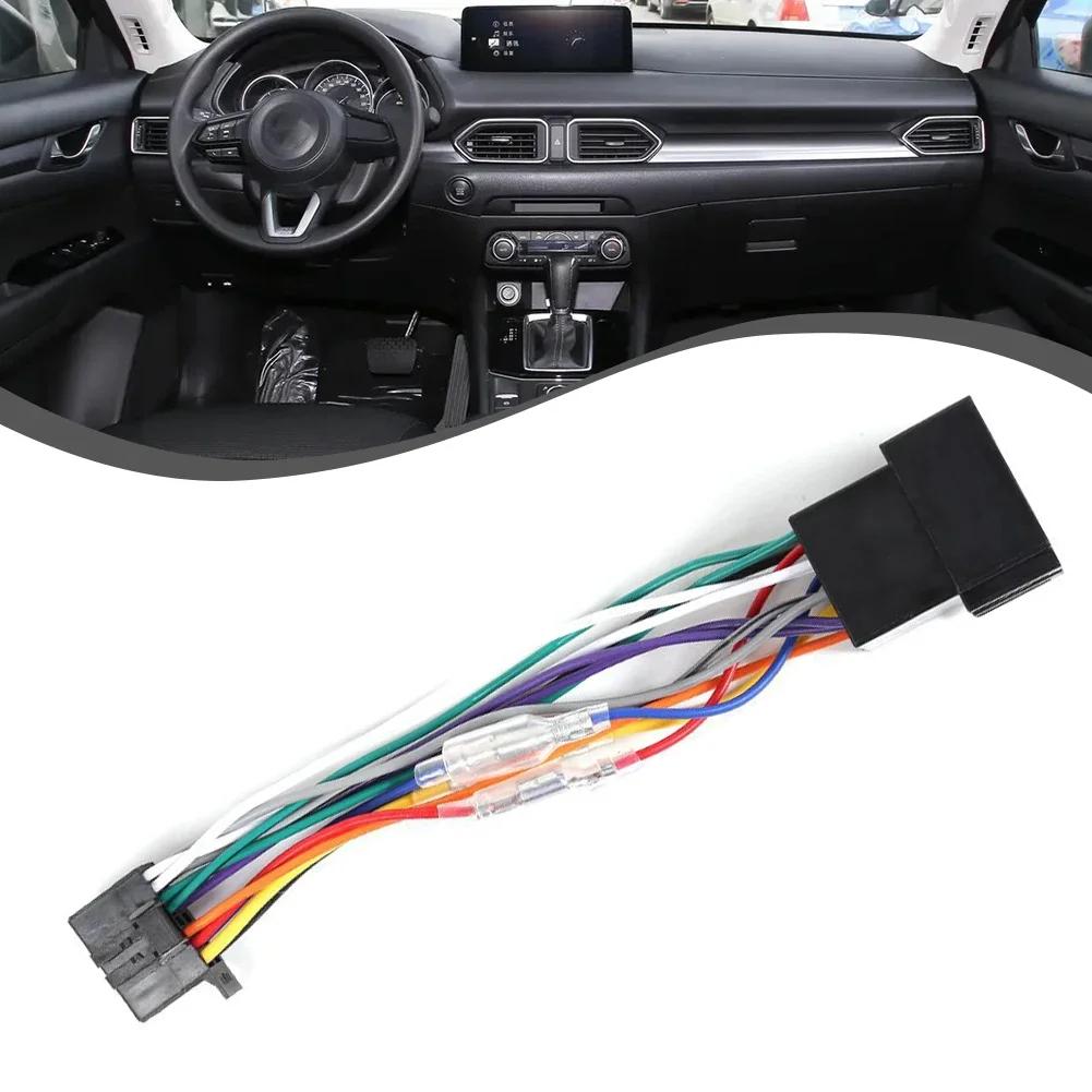 For Pioneer 2003-On Car Stereo Radio ISO Wiring Harness Connector Plug Cable 16-pin Plug Cable Car Electronics Accessories